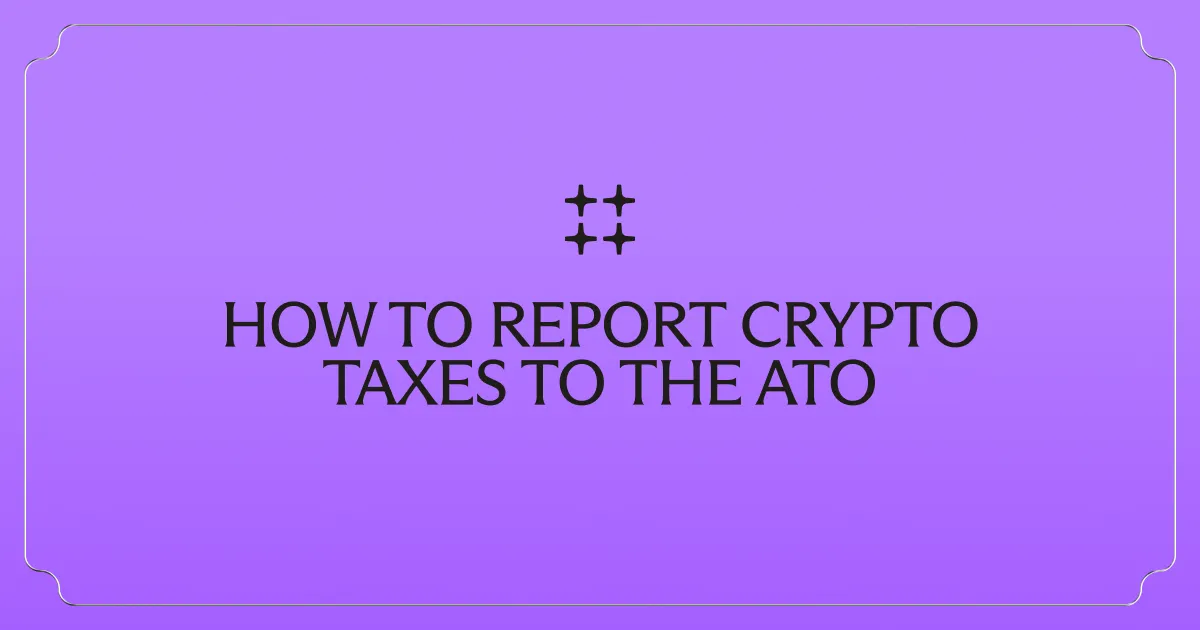 How to Report Crypto Taxes with ATO myTax 2025