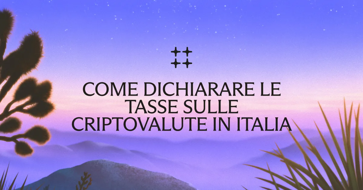 Come dichiarare le tasse sulle criptovalute in Italia