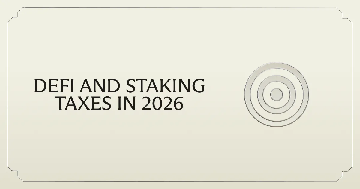 DeFi and Staking Taxes in 2026